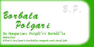 borbala polgari business card